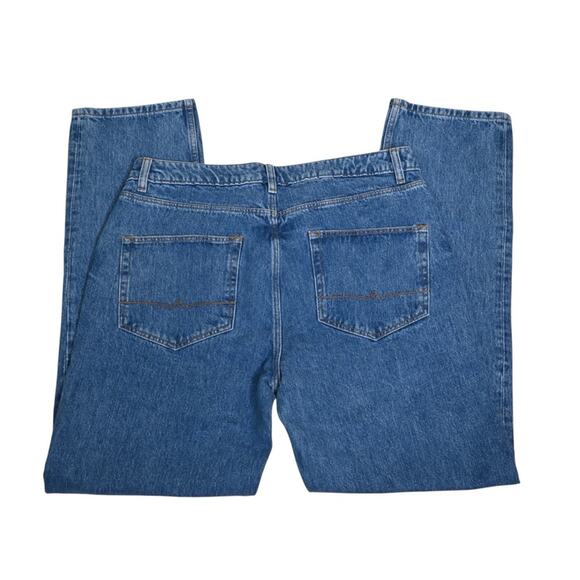 asos Design Women's 12 Wide Leg Distressed Dad Jean NEW - Picture 5 of 11